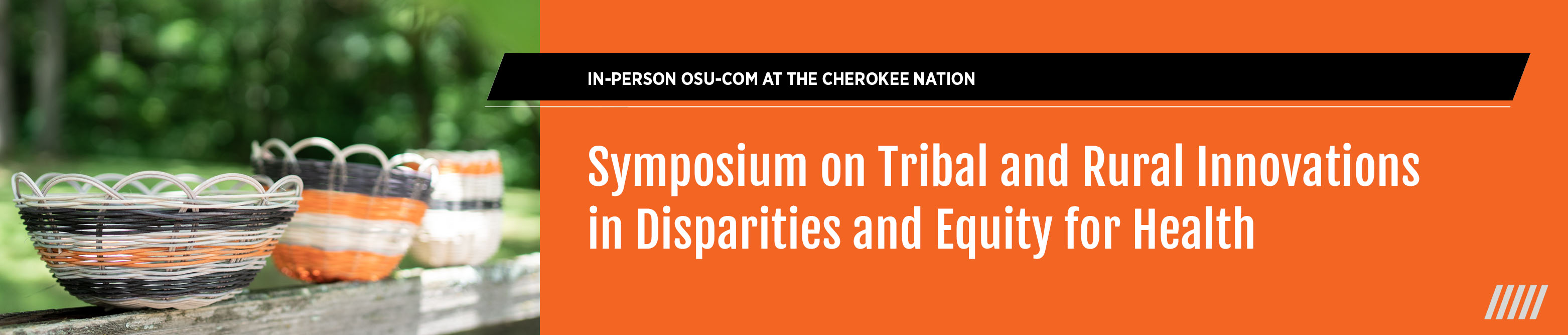  2023 Symposium on Tribal and Rural Innovation in Disparities and Equity for Health (STRIDE) Banner
